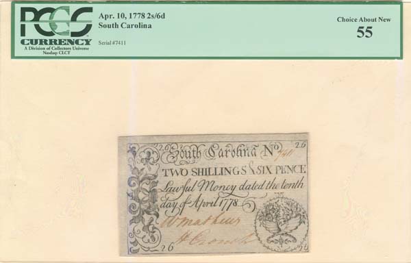 Colonial Currency - April 10, 1778 - Paper Money